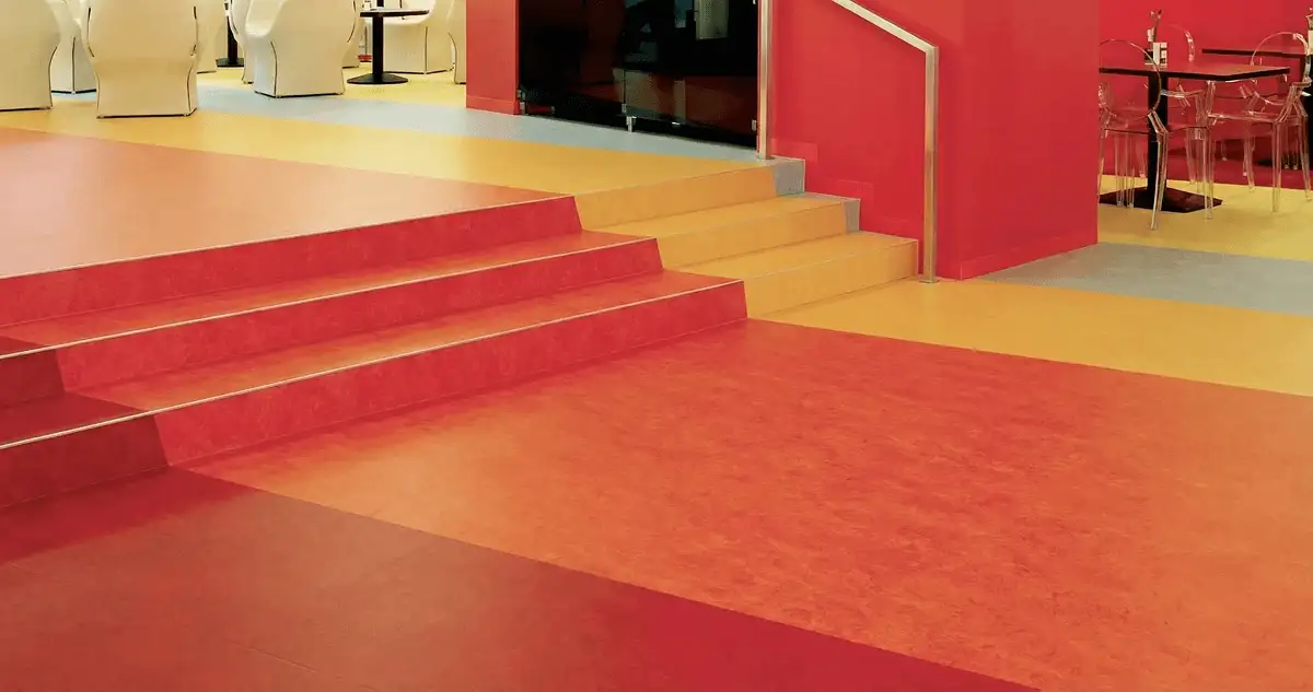 Snack bar with beautiful professionally installed linoleum flooring in Marietta, GA
