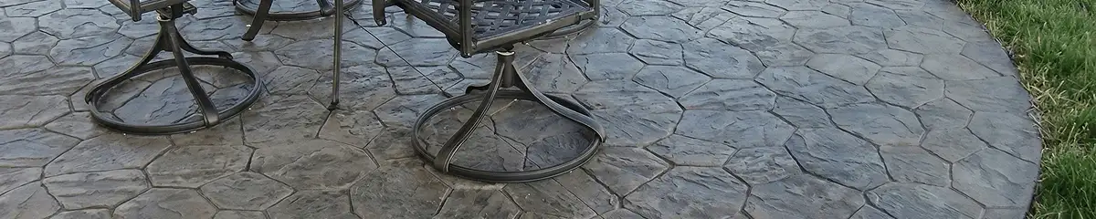 Garden relaxation area with professionally installed stone flooring in Marietta GA
